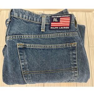 Vintage Polo Jeans Company Ralph‎ Lauren Loose Fit Blue Denim Jeans Men's 40x34